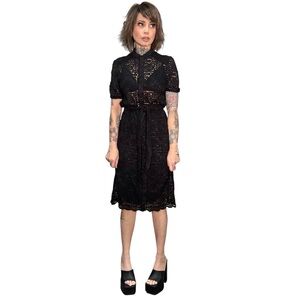 Nicole Miller Black lace dress